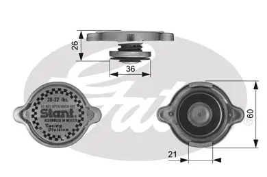 CAPS RC10373 RC10373 STANT RACING CAP       Gates 