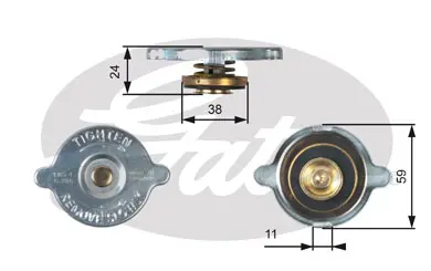 CAPS RC106 RC106 RADIATOR CAP             Gates 