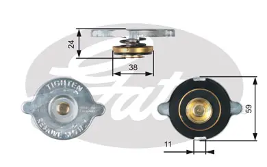 CAPS RC107 RC107 RADIATOR CAP             Gates 