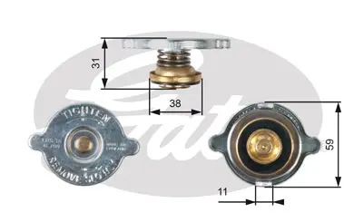 CAPS RC110 RC110 RADIATOR CAP             Gates 