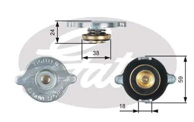 CAPS RC112 RC112 RADIATOR CAP             Gates 