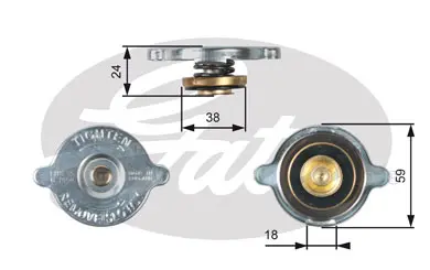 CAPS RC113 RC113 RADIATOR CAP             Gates 