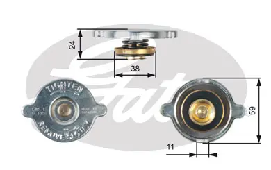CAPS RC116 RC116 RADIATOR CAP             Gates 
