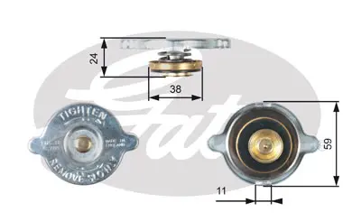 CAPS RC118 RC118 RADIATOR CAP             Gates 