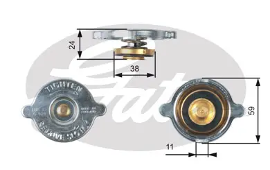 CAPS RC119 RC119 RADIATOR CAP             Gates 