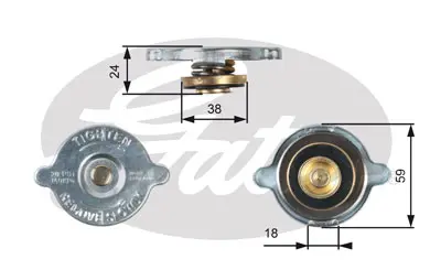 CAPS RC125 RC125 RADIATOR CAP             Gates 