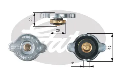 CAPS RC133 RC133 RADIATOR CAP             Gates 