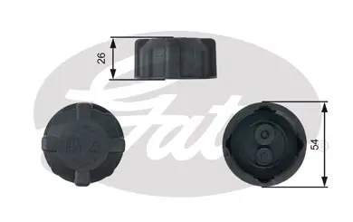 CAPS RC202 RC202 EXPANSION TANK CAP       Gates 