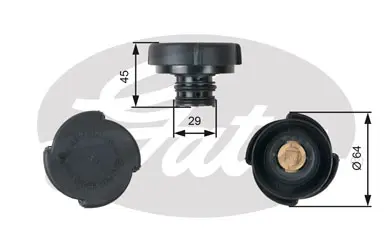 CAPS RC204 RC204 EXPANSION TANK CAP       Gates 