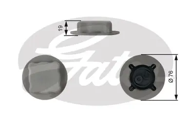 CAPS RC206 RC206 EXPANSION TANK CAP       Gates 