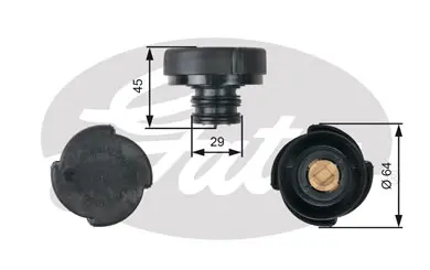 CAPS RC207 RC207 EXPANSION TANK CAP       Gates 