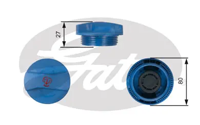 CAPS RC211 RC211 EXPANSION TANK CAP       Gates 