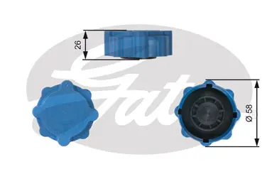 CAPS RC214 RC214 EXPANSION TANK CAP       Gates 