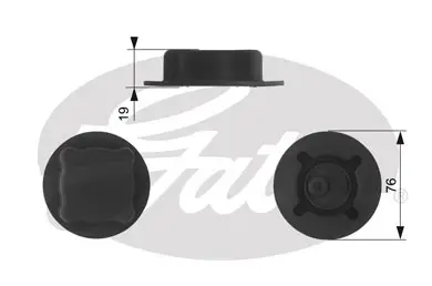 CAPS RC215 RC215 EXPANSION TANK CAP       Gates 