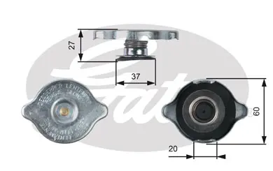 CAPS RC217 RC217 EXPANSION TANK CAP       Gates 