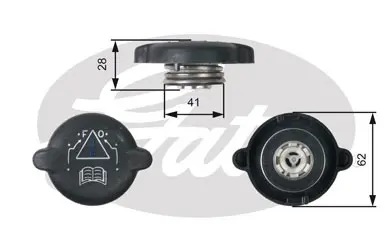 CAPS RC219 RC219 EXPANSION TANK CAP       Gates 