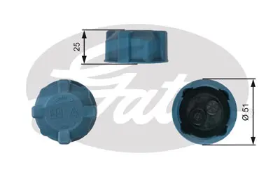 CAPS RC220 RC220 EXPANSION TANK CAP       Gates 