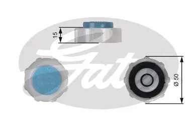 CAPS RC221 RC221 EXPANSION TANK CAP       Gates 