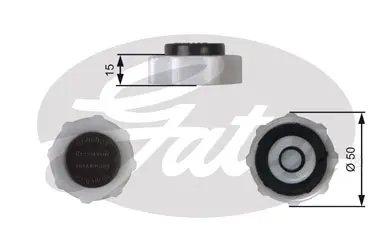 CAPS RC222 RC222 EXPANSION TANK CAP       Gates 