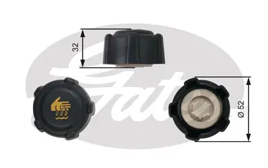 CAPS RC223 RC223 EXPANSION TANK CAP       Gates 