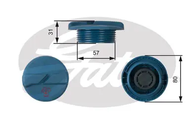 CAPS RC234 RC234 EXPANSION TANK CAP       Gates 