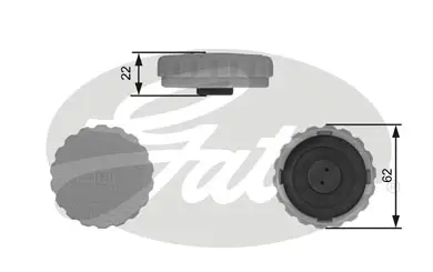 CAPS RC235 RC235 EXPANSION TANK CAP       Gates 