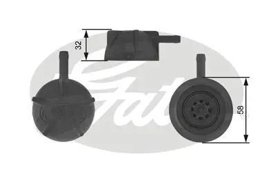 CAPS RC236 RC236 EXPANSION TANK CAP       Gates 