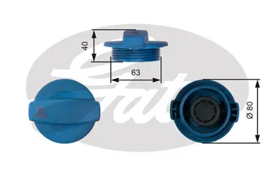 CAPS RC237 RC237 EXPANSION TANK CAP       Gates 