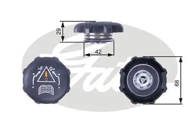 CAPS RC239 RC239 EXPANSION TANK CAP       Gates 
