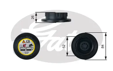 CAPS RC246 RC246 EXPANSION TANK CAP       Gates 