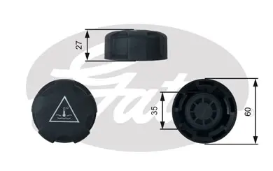 CAPS RC247 RC247 EXPANSION TANK CAP       Gates 