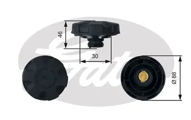 CAPS RC248 RC248 EXPANSION TANK CAP       Gates 