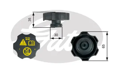 CAPS RC249 RC249 EXPANSION TANK CAP       Gates 