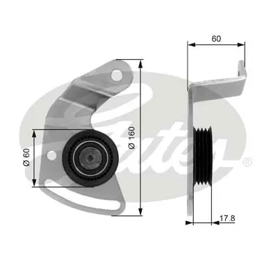 DA TENSIONERS T36018 DRIVEALIGN MV IDLER Gates 