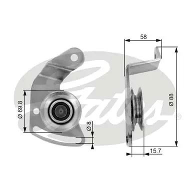 DA TENSIONERS T36043 DRIVEALIGN MV IDLER Gates 