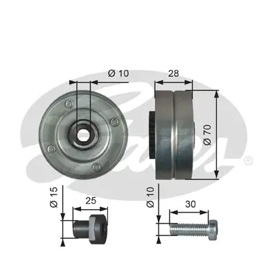 DA TENSIONERS T36044 DRIVEALIGN MV IDLER Gates 