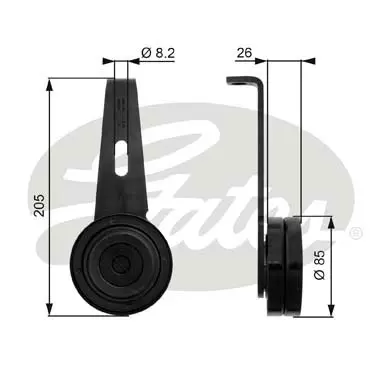 DA TENSIONERS T36059 DRIVEALIGN MV IDLER Gates 
