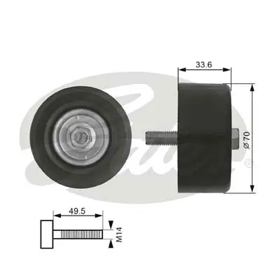 DA TENSIONERS T36174 DRIVEALIGN MV IDLER Gates 