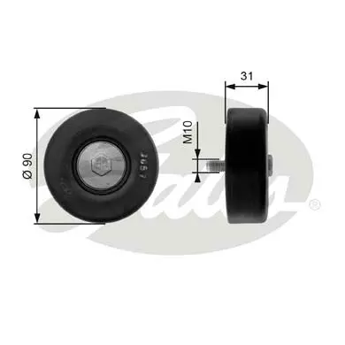 DA TENSIONERS T36197 DRIVEALIGN MV IDLER Gates 