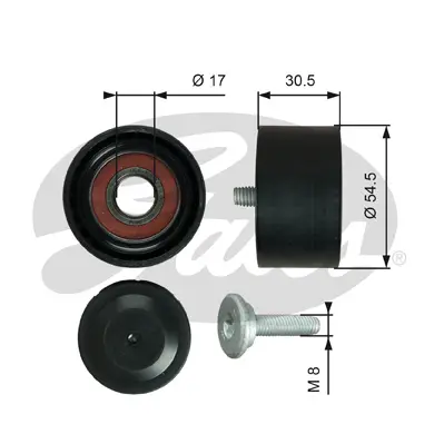 DA TENSIONERS T36375 DRIVEALIGN MV IDLER Gates 