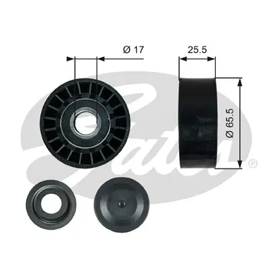 DA TENSIONERS T36376 DRIVEALIGN MV IDLER Gates 