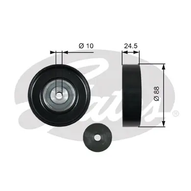 DA TENSIONERS T36381 DRIVEALIGN MV IDLER Gates 