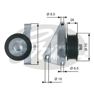 DA TENSIONERS T36422 DRIVEALIGN MV IDLER Gates 