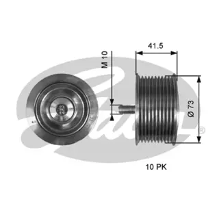 DriveAlign® Idler Pulley T36634 FLEETRUNNER MV IDLER