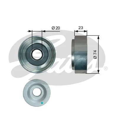DriveAlign® Idler Pulley T36752 FLEETRUNNER MV IDLER 