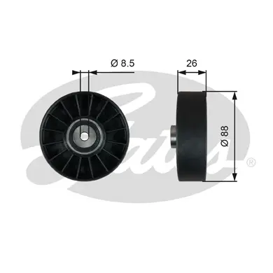 DA TENSIONERS T36758 DRIVEALIGN MV IDLER Gates 