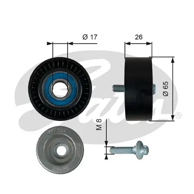 DA TENSIONERS T36764 DRIVEALIGN MV IDLER Gates 