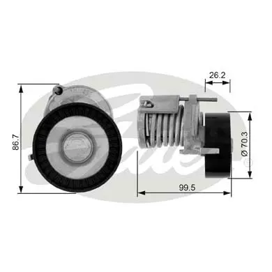 DA TENSIONERS T38214 DRIVEALIGN MV TENS Gates 