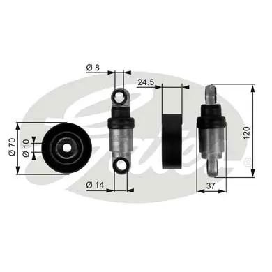 DA TENSIONERS T38242 DRIVEALIGN MV TENS Gates 