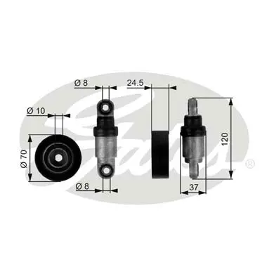 DA TENSIONERS T38244 DRIVEALIGN MV TENS Gates 